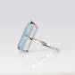 Art Deco 1930's Platinum 12 Carat Aquamarine Ring - Friar House