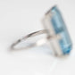 Art Deco 1930's Platinum 2.2 Carat Aquamarine Ring - Friar House