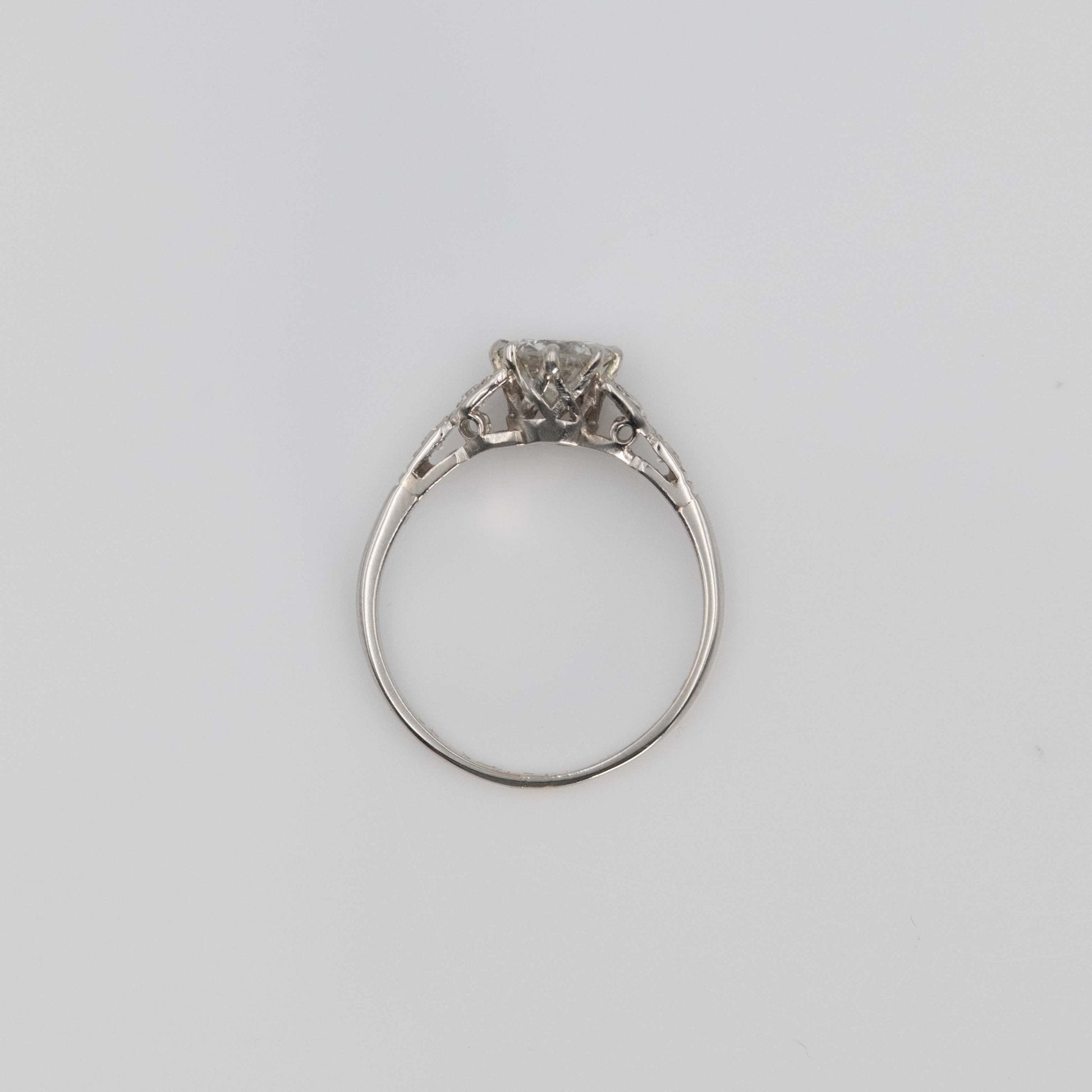 Art Deco 1930's Platinum Diamond Solitaire Ring - Friar House