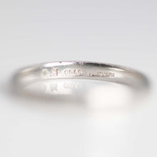 Art Deco 1930's Platinum Engraved Wedding Band - Friar House