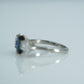 Art Deco 1930's Platinum Sapphire and Diamond Three Stone Ring - Friar House