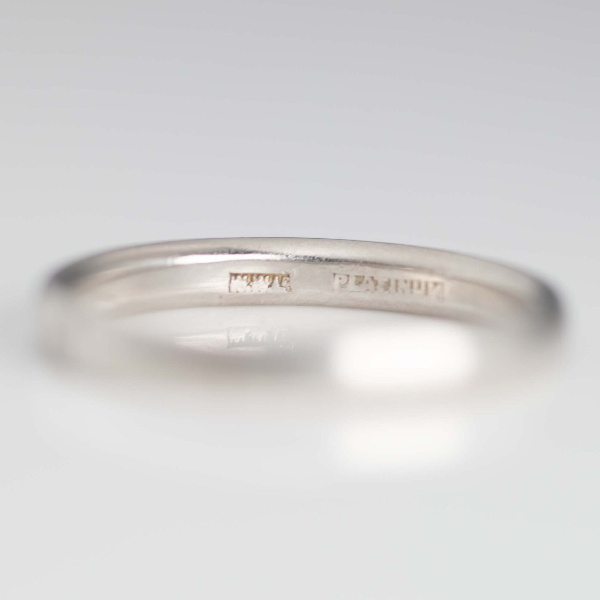 Art Deco 1930's Platinum Wedding Band - Friar House