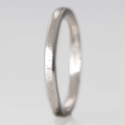 Art Deco 1930's Platinum Wedding Band - Friar House