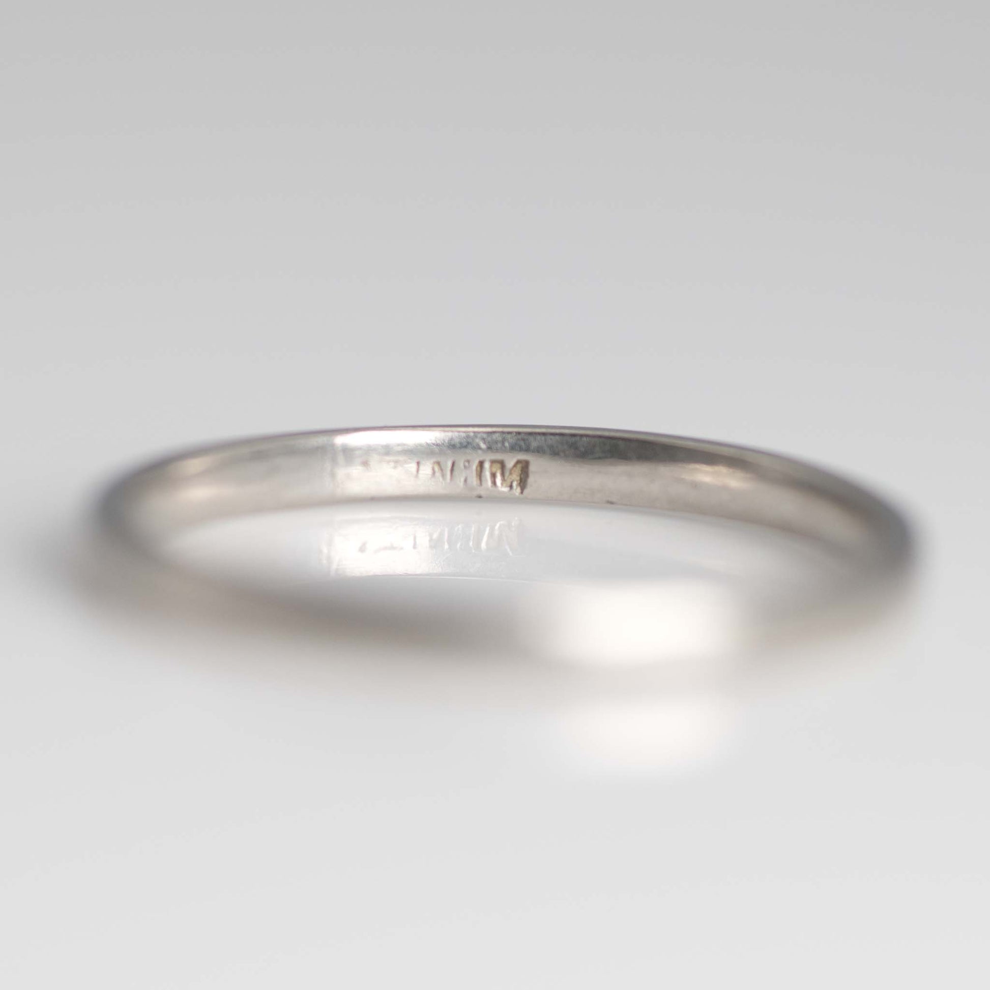 Art Deco 1930's Platinum Wedding Band - Friar House