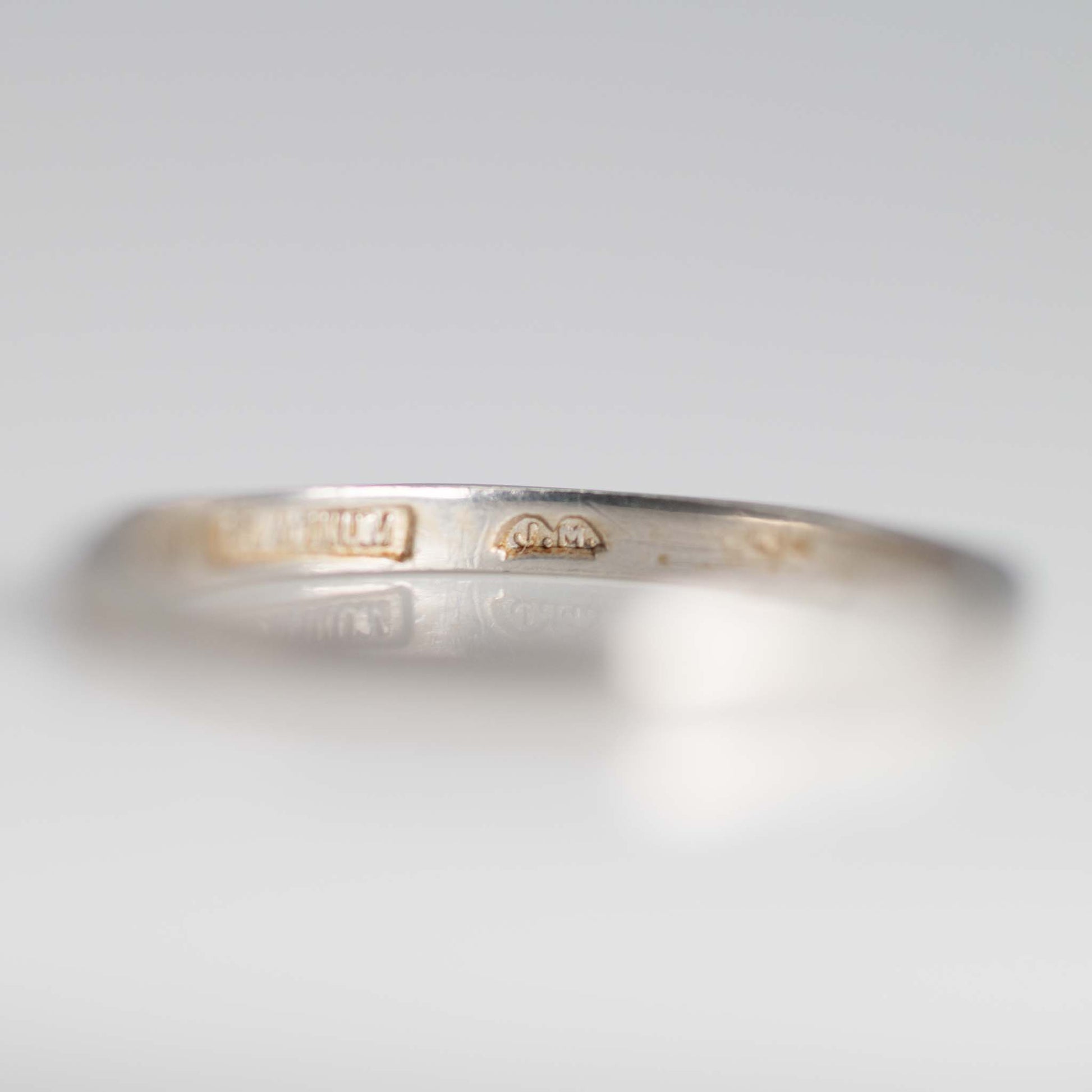 Art Deco 1930's Platinum Wedding Band - Friar House