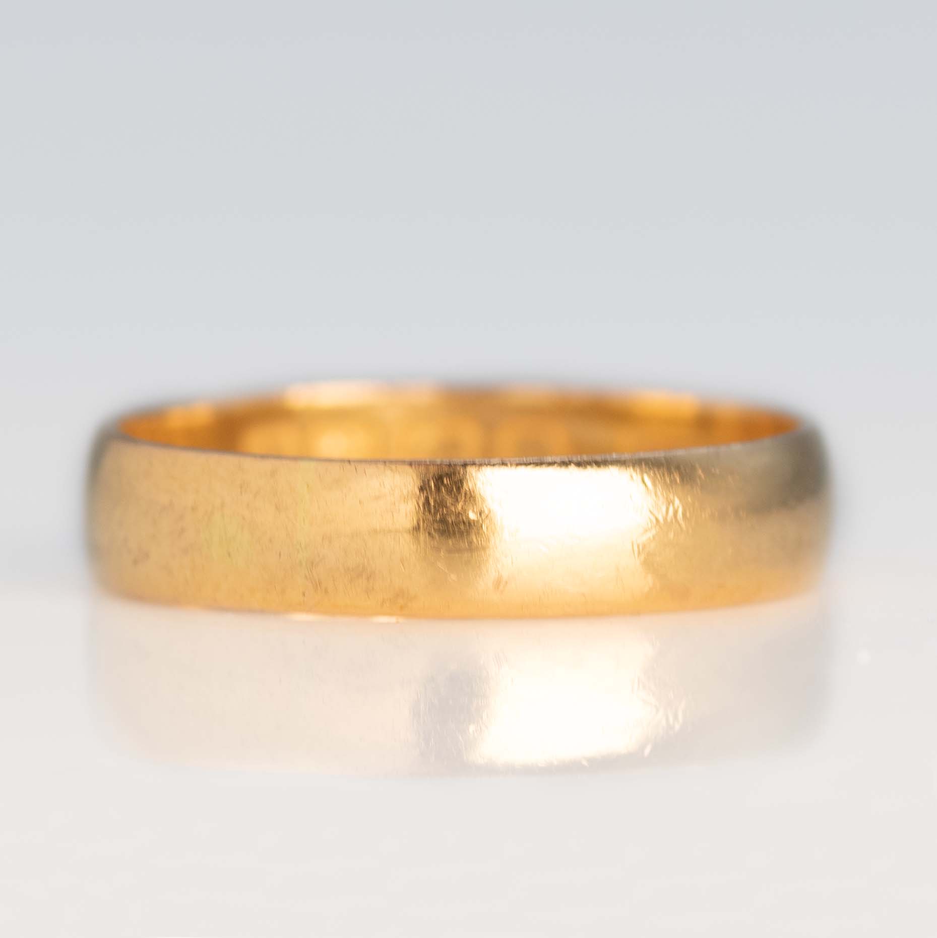 Art Deco 22ct Yellow Gold Wedding Band Hallmarked 1918 - Friar House