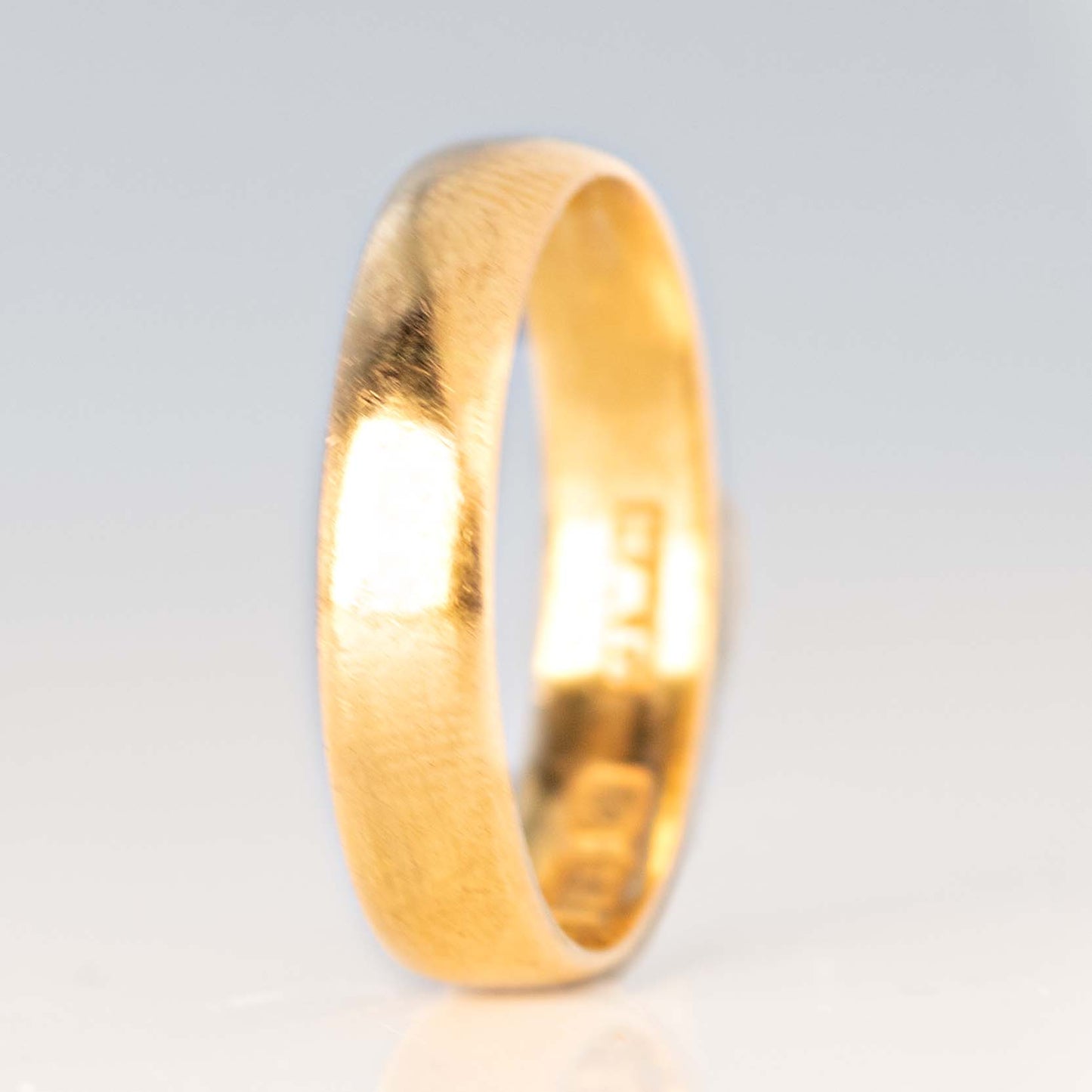 Art Deco 22ct Yellow Gold Wedding Band Hallmarked 1918 - Friar House