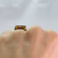 Art Deco 18ct Yellow Gold/Platinum 1.40 Carat Diamond Panel Ring - Friar House