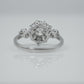 Art Deco Platinum 1.15 Carat Diamond Daisy Cluster Ring - Friar House