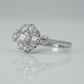 Art Deco Platinum 1.15 Carat Diamond Daisy Cluster Ring - Friar House