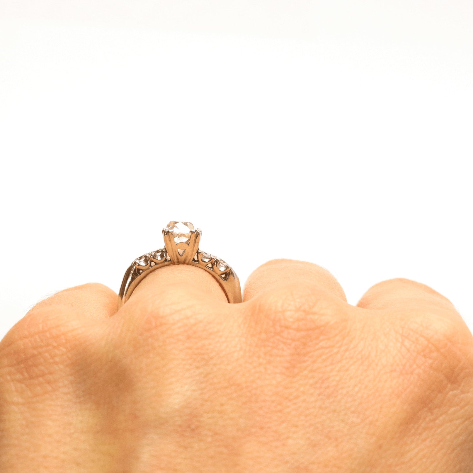 Art Deco Platinum 1.15 Carat Diamond Solitaire Ring - Friar House