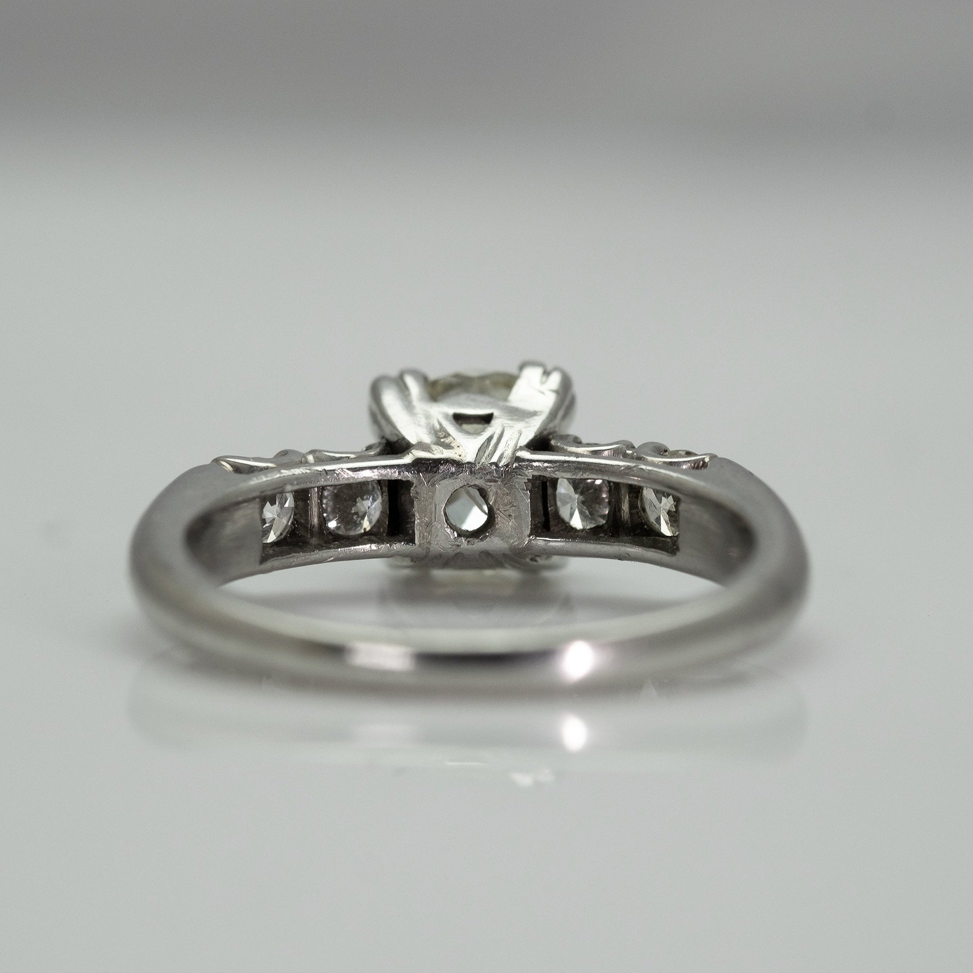 Art Deco Platinum 1.15 Carat Diamond Solitaire Ring - Friar House