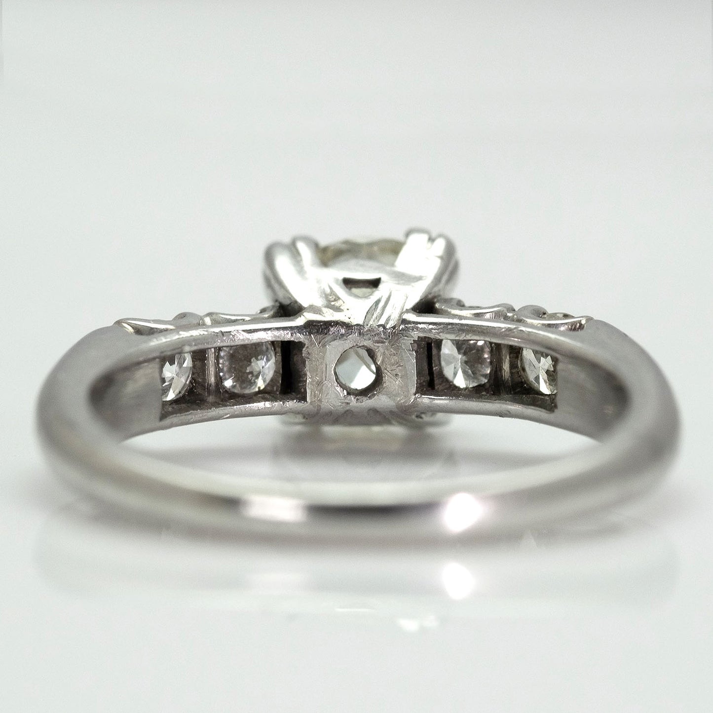 Art Deco Platinum 1.15 Carat Diamond Solitaire Ring - Friar House
