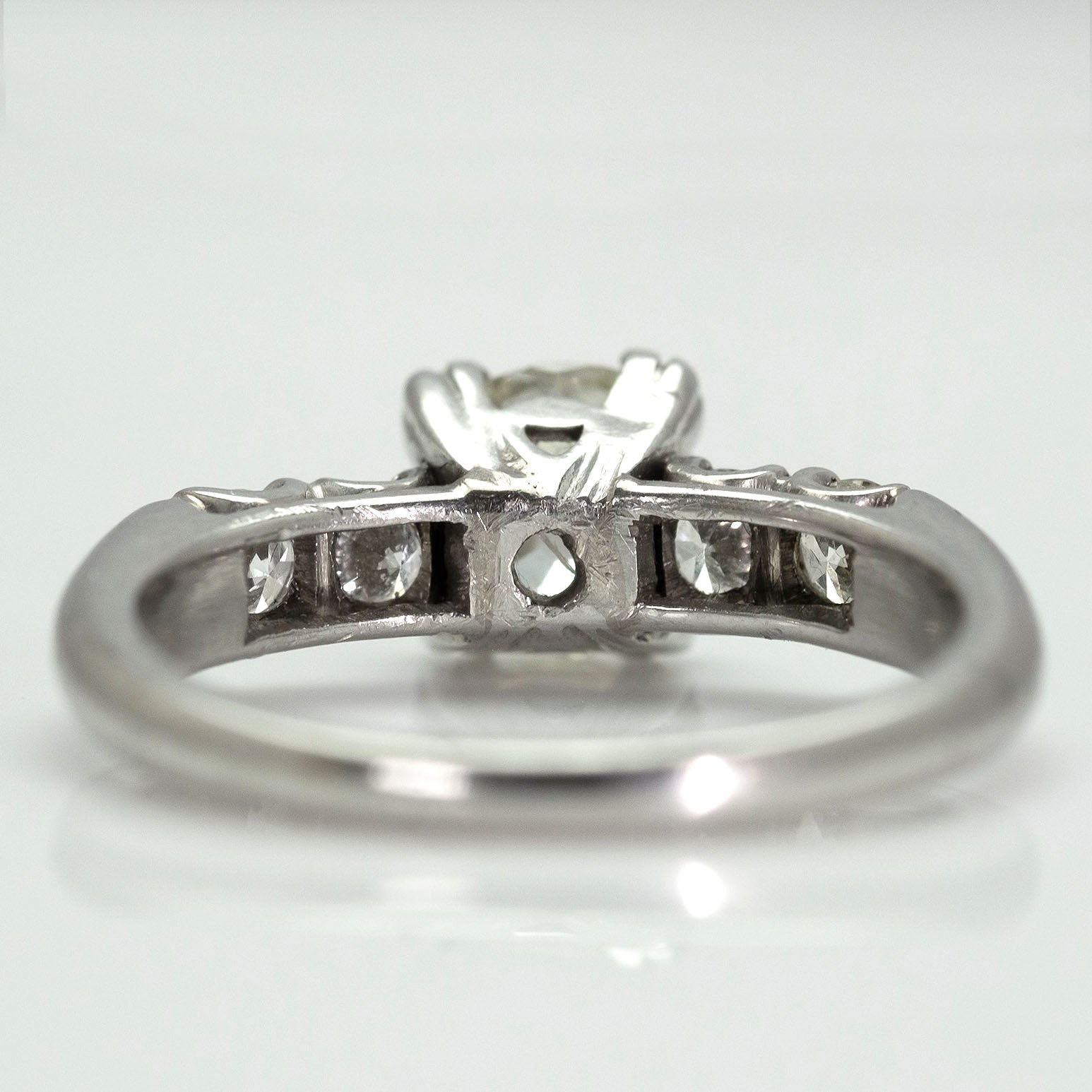 Art Deco Platinum 1.15 Carat Diamond Solitaire Ring - Friar House