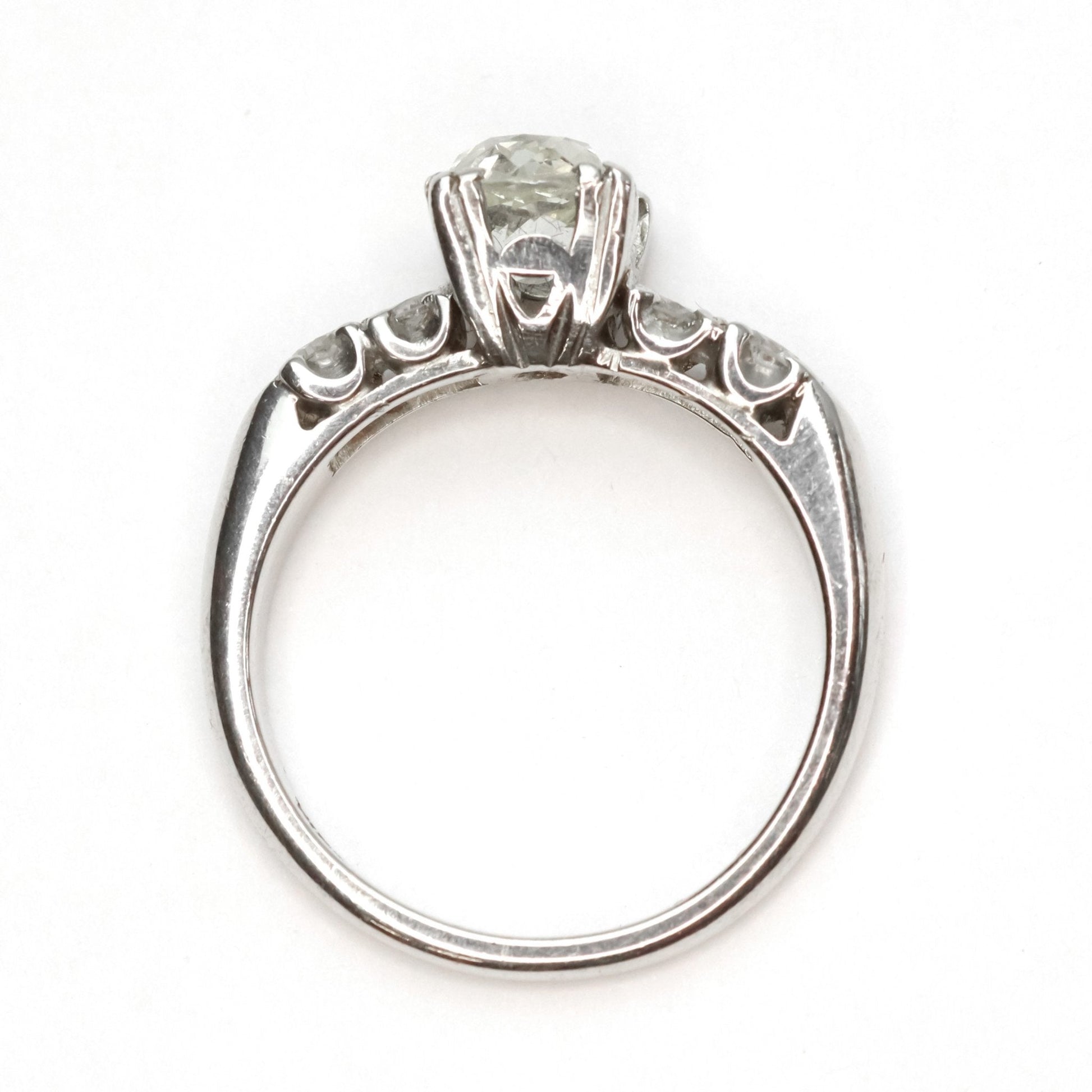 Art Deco Platinum 1.15 Carat Diamond Solitaire Ring - Friar House