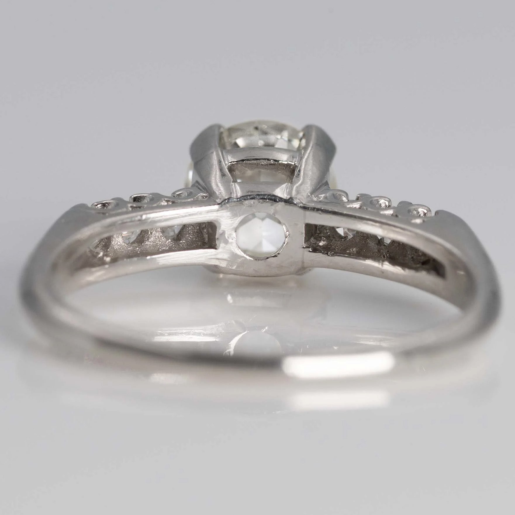 Art Deco Platinum 1.25 Carat Diamond Solitaire Ring - Friar House