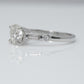 Art Deco Platinum 1.37 Carat Diamond Solitaire Ring - Friar House