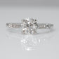 Art Deco Platinum 1.37 Carat Diamond Solitaire Ring - Friar House