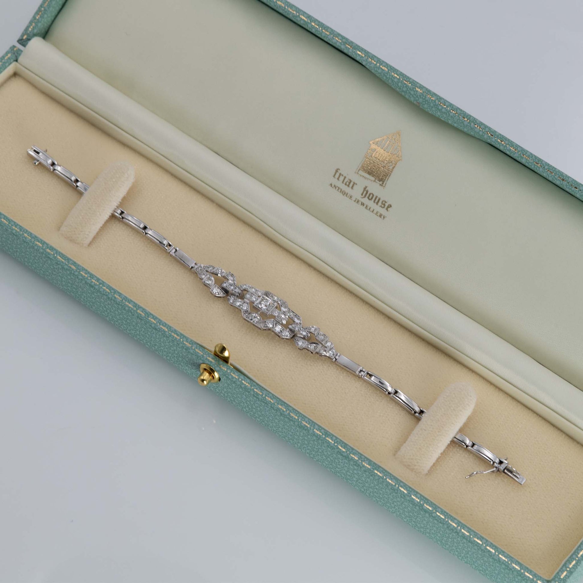 Art Deco Platinum 1.40 carat Diamond Bracelet - Friar House