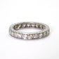 Art Deco Platinum 1.7 Carat Diamond Eternity Ring Size O - Friar House