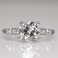 Art Deco Platinum 1.71 Carat Diamond Solitaire Ring - Friar House