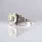 Art Deco Platinum 1.75 Carat Diamond Solitaire Ring - Friar House