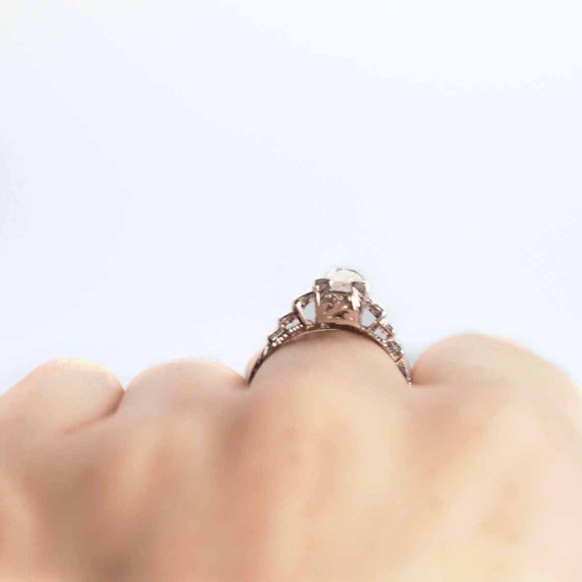 Art Deco Platinum 1.75 Carat Diamond Solitaire Ring - Friar House