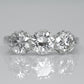 Art Deco Platinum 1.9 Carat Diamond Three Stone Ring - Friar House