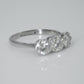 Art Deco Platinum 1.9 Carat Diamond Three Stone Ring - Friar House