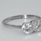 Art Deco Platinum 1.9 Carat Diamond Three Stone Ring - Friar House