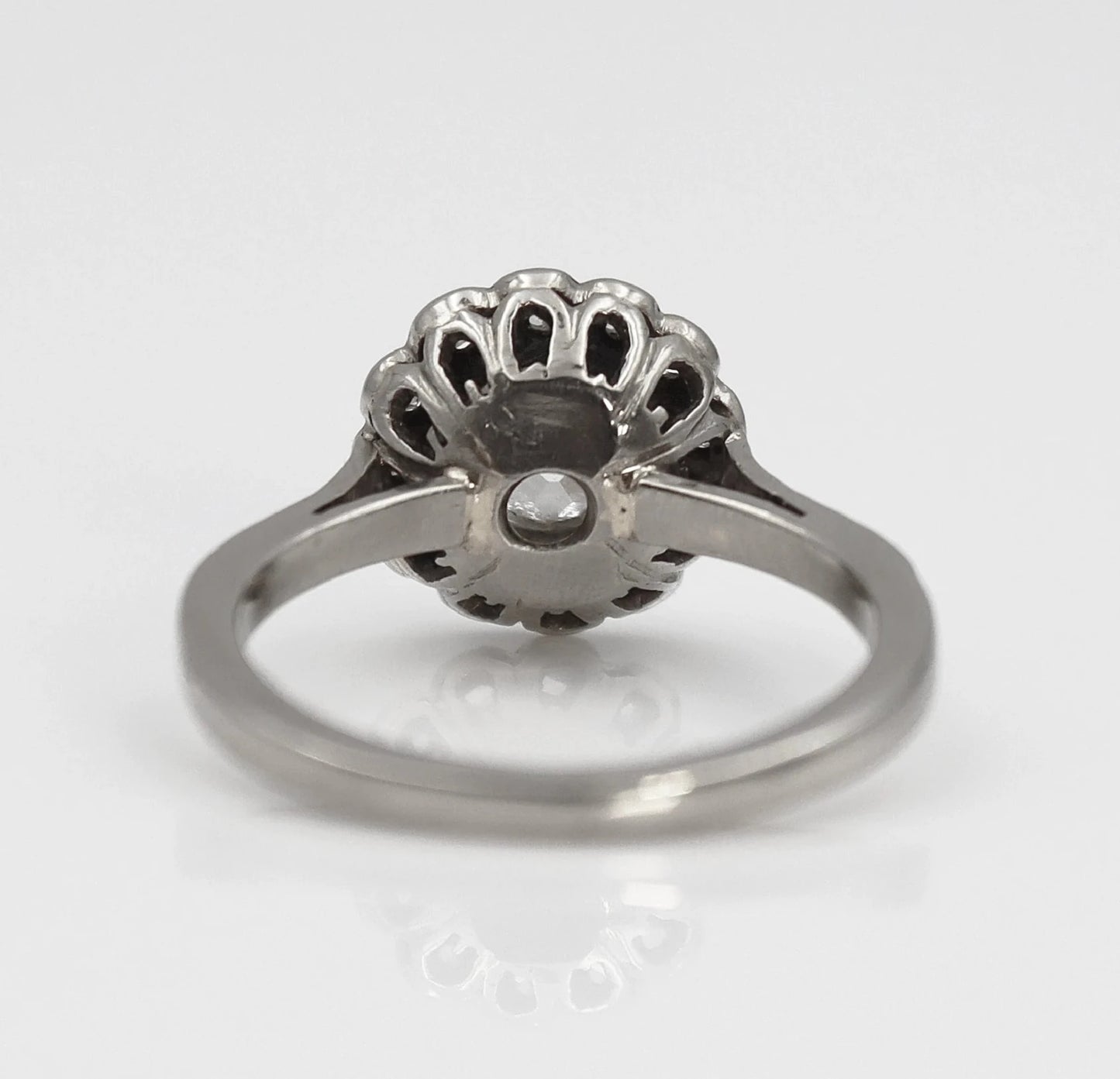 Art Deco Platinum 1 carat Diamond Cluster Ring - Friar House