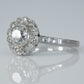 Art Deco Platinum 1 carat Diamond Cluster Ring - Friar House