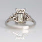 Art Deco Platinum 2.60 carat Diamond Solitaire Ring - Friar House