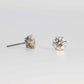 Art Deco Platinum 2.40 Carat Diamond Stud Earrings - Friar House