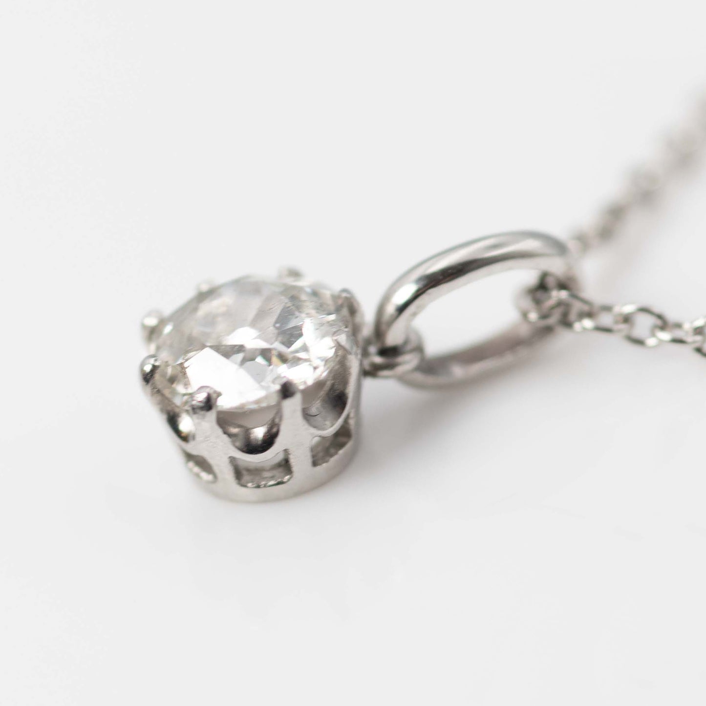 Art Deco Platinum .77 carat Diamond Pendant