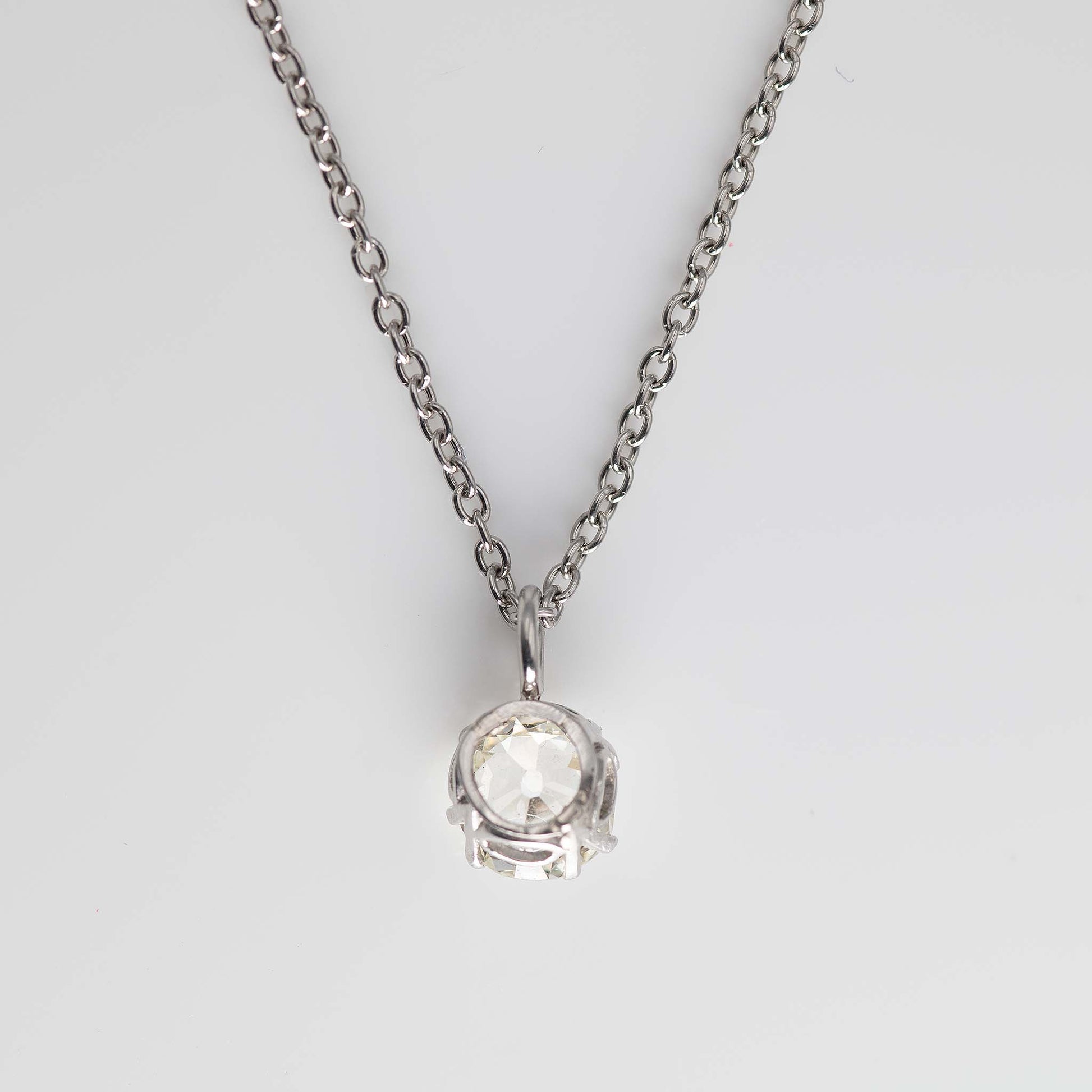 Art Deco Platinum .95 carat Diamond Pendant - Friar House