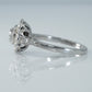 Art Deco Platinum Diamond Cluster Ring - Friar House