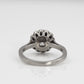 Art Deco Platinum Diamond Cluster Ring - Friar House