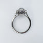 Art Deco Platinum Diamond Cluster Ring - Friar House