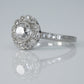 Art Deco Platinum Diamond Cluster Ring - Friar House