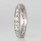 Art Deco Platinum Diamond Eternity Ring Size M 1/2 - Friar House