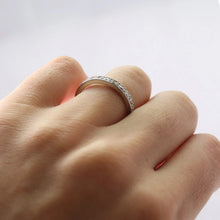 Art Deco Platinum Diamond Eternity Ring Size N - Friar House