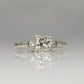 Art Deco Platinum Diamond Solitaire Engagement Ring - Friar House