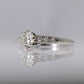 Art Deco Platinum Diamond Solitaire Engagement Ring - Friar House