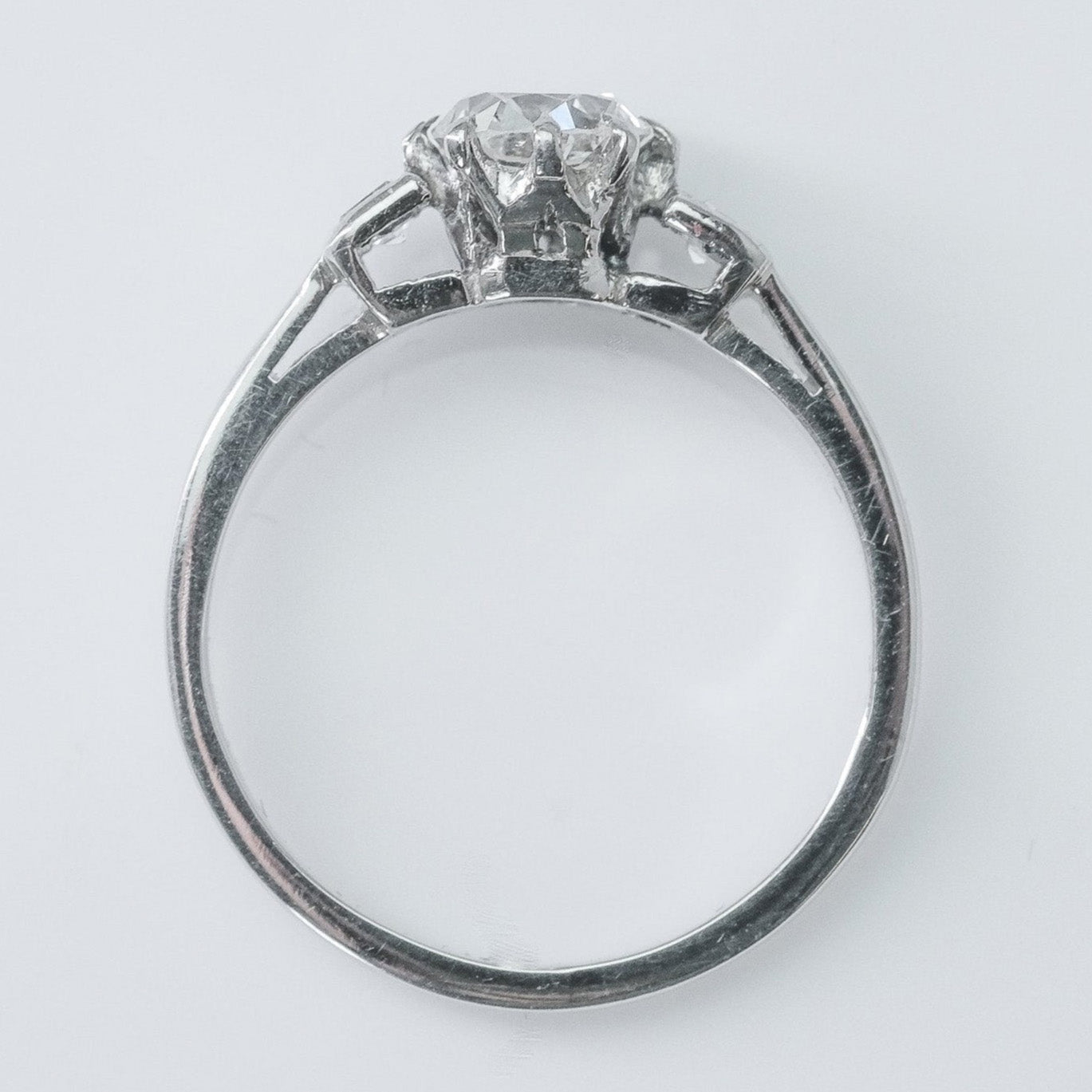 Art Deco Platinum Diamond Solitaire Ring - Friar House