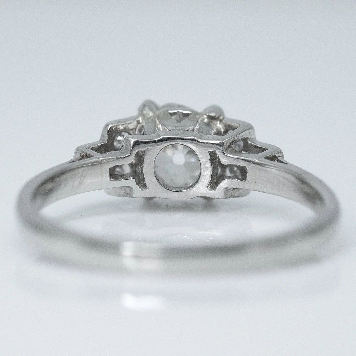 Art Deco Platinum Diamond Solitaire Ring - Friar House Antique Jewellery