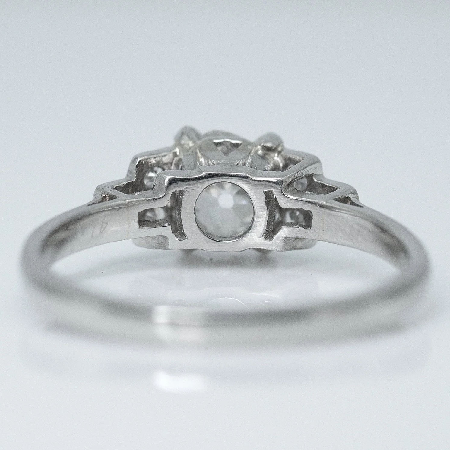 Art Deco Platinum Diamond Solitaire Ring - Friar House Antique Jewellery