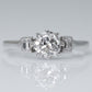 Art Deco Platinum Diamond Solitaire Ring - Friar House