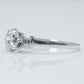 Art Deco Platinum Diamond Solitaire Ring - Friar House