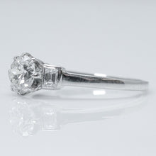 Art Deco Platinum Diamond Solitaire Ring - Friar House